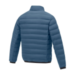 Donsjacket van polyester voor heren 164 g/m2 Elevate Life kleur cyaan blauw derde weergave achterkant