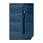 Donsjacket van polyester voor heren 164 g/m2 Elevate Life kleur cyaan blauw weergave detail 1