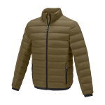 Donsjacket van polyester voor heren 164 g/m2 Elevate Life kleur olijfgroen