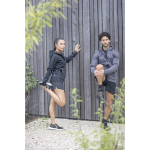 Heren fleecevest met logo van polyester 245 g/m2 Elevate Life kleur donkergrijs luxe weergave 2