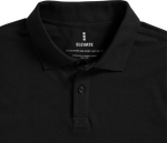 Katoenen herenpoloshirt met lange mouw 200 g/m² Elevate Life kleur zwart
