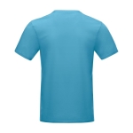 Heren T-shirt GOTS van biologisch katoen 160 g/m2 Elevate NXT kleur blauw tweede weergave achterkant