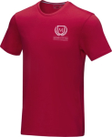 Heren T-shirt van biologisch katoen 160 g/m² Elevate NXT kleur rood weergave zeefdruk