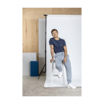 Heren T-shirt  van biologisch katoen 160 g/m2 Elevate NXT kleur donkergrijs luxe weergave