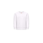 Katoenen en polyester sweater met logo 300 g/m2 THC DELTA KIDS WH kleur wit eerste weergave