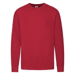 Lichtgewicht sweater van katoen/polyester 240 g/m2 Fruit Of The Loom kleur rood  negende weergave