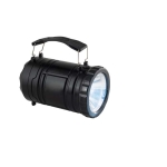 2-in-1 zaklamp met krachtige buitenlamp en lantaarn met zijhandgreep kleur zwart derde weergave