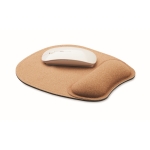 Ergonomische muismat van kurk met antislipbasis kleur beige tweede weergave