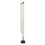 Polyester lanyard met veiligheidsgesp voor telefoon kleur wit negende weergave