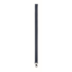 Polyester lanyard met veiligheidsgesp voor telefoon kleur marineblauw zesde weergave