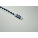2-in-1 sleutelhanger met oplaadkabel met 3 aansluitingen
