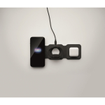 Opvouwbare ABS draadloze oplaadbasis met 3 oplaadpunten 15W kleur zwart foto bekijken zevende weergave