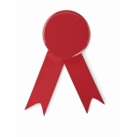 Metalen speld met lint in diverse kleuren met metalen clip kleur rood
