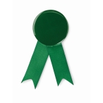 Metalen speld met lint in diverse kleuren met metalen clip kleur groen