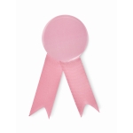 Metalen speld met lint in diverse kleuren met metalen clip kleur roze