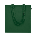 Kleurrijke tas van bio katoen met lange hengsels 220 g/m2