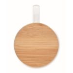 Mok van borosilicaatglas met bamboe deksel, 250 ml kleur doorzichtig vierde weergave