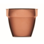 Terracotta pot met waterkerszaden en grondtablet inbegrepen kleur hout zesde weergave