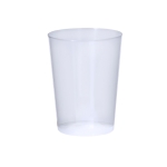Herbruikbare plastic beker met doorzichtige afwerking 600 ml kleur doorzichtig eerste weergave