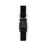 Polyester huisdierhalsband met verstelbaar lint en kliksluiting kleur zwart  negende weergave