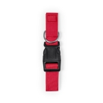 Polyester huisdierhalsband met verstelbaar lint en kliksluiting kleur rood  negende weergave