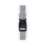 Polyester huisdierhalsband met verstelbaar lint en kliksluiting kleur grijs  negende weergave