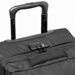 Trolley bedrukken met stevige basis en dubbel compartiment RPET 600D zesde weergave