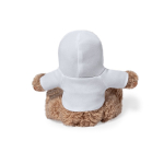 Konijnvormig pluche met een aanpasbaar wit sweatshirt derde weergave