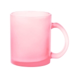 Glazen mok in diverse kleuren voor sublimatie 350ml kleur roze  negende weergave