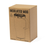 Dubbelwandige RVS beker met stevig handvat 600ml