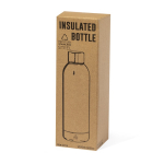 Gerecyclede roestvrijstalen fles in metallic kleuren 500ml