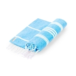 Bicolor pareo handdoek van gerecycled katoen en polyester 255 g/m2 tweede weergave