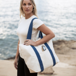 Katoenen tas met zakje en magnetische sluiting 280 g/m² Eco Beach sfeerweergave