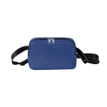 RPET polyester heuptasje met dubbele trek- en gespsluiting kleur marineblauw  negende weergave