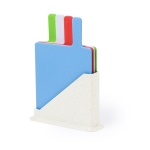 Set van 4 snijplanken voor diverse soorten voedsel kleur meerkleurig tweede weergave