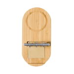 Draadloze bamboe oplader met kalender en telefoonhouder 15W kleur hout eerste weergave
