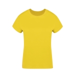 Dames T-shirt van 100% gekamd katoen Ring Spun 160 g/m2 kleur geel  negende weergave