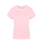 Dames T-shirt van 100% gekamd katoen Ring Spun 160 g/m2 kleur roze  negende weergave