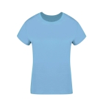 Dames T-shirt van 100% gekamd katoen Ring Spun 160 g/m2 kleur lichtblauw  negende weergave