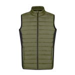 Softshell en polyester vest met zwart detail aan de zijkant  negende weergave