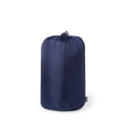 Waterdichte jas van 100% RPET met verstelbare capuchon kleur marineblauw vijfde weergave