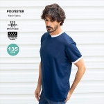 Technisch ademend polyester T-shirt met tweekleurig ontwerp 135 g/m2 kleur wit