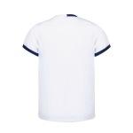 Technisch ademend polyester T-shirt met tweekleurig ontwerp 135 g/m2 kleur wit tweede weergave