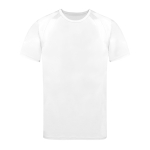 Sportshirt van 100% ademend polyester 135 g/m2 kleur wit  negende weergave