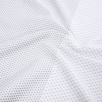Sportshirt van 100% polyester met dubbele tint 140 g/m2 kleur wit tweede weergave