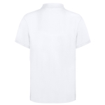 Witte heren polo van 100% katoen met 2 bijpassende knopen 220 g/m2 kleur wit tweede weergave