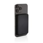 Draadloze powerbank met magneet en stroomindicator 5.000 mAh kleur zwart derde weergave
