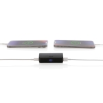 Pocket powerbank voor meerdere apparaten tegelijkertijd 5.000 mAh kleur zwart tweede weergave