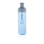 RPET-fles met afneembaar deksel en handvat 600ml kleur blauw derde weergave