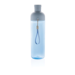 RPET-fles met afneembaar deksel en handvat 600ml kleur blauw vierde weergave